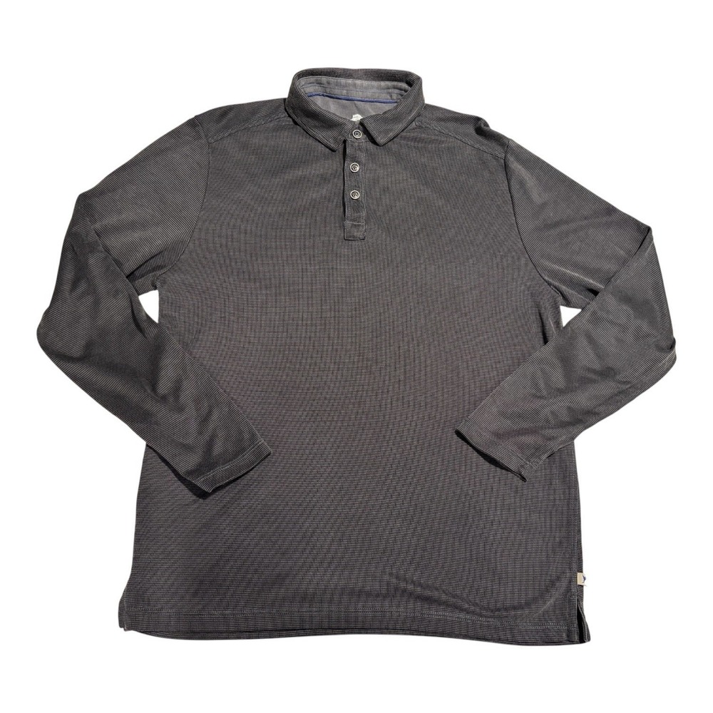 Tommy Bahama Men's‎ Sz S Gray Long Sleeve Shirt Tencel Lyocell Blend Casual